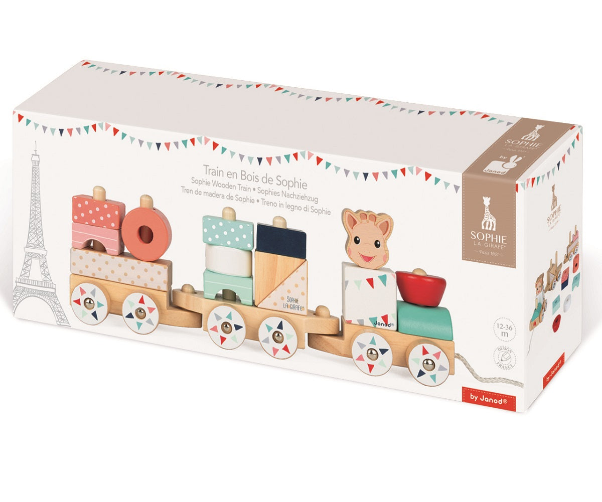 Sophie La Giraffe Build and Stack Train