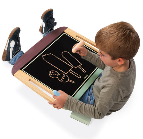 Table Top Magnetic Easel and Chalk Board