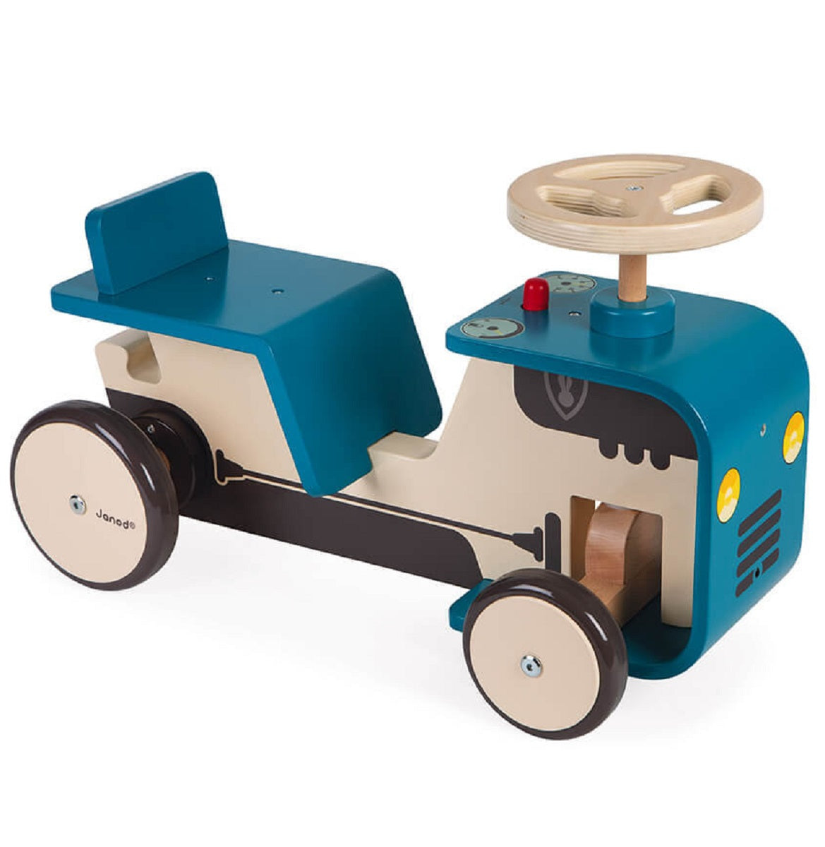 Ride on Blue Wooden Tractor