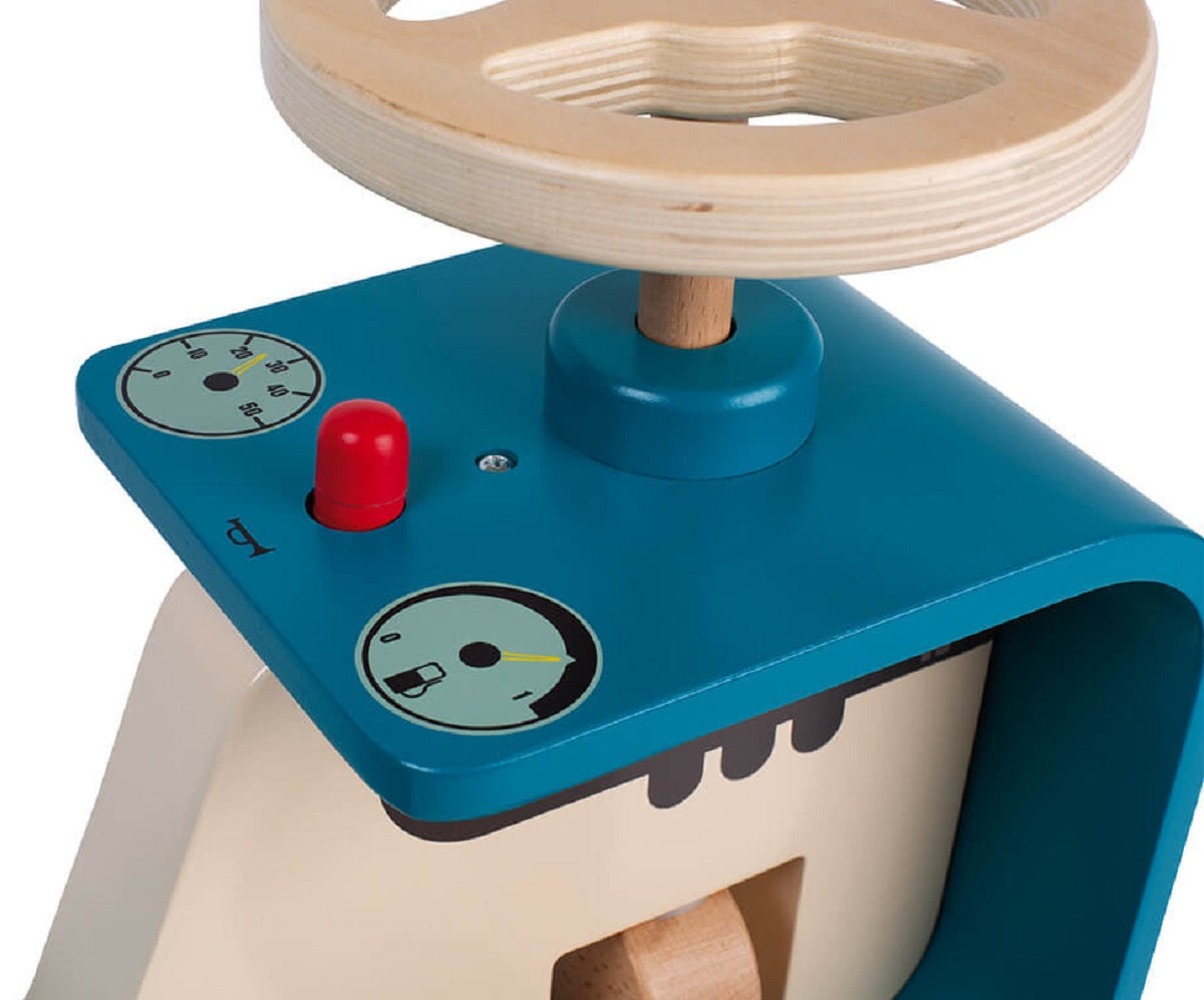 Ride on Blue Wooden Tractor