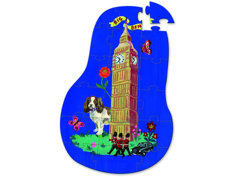 Set of 3 Wooden London Jigsaw Puzzles