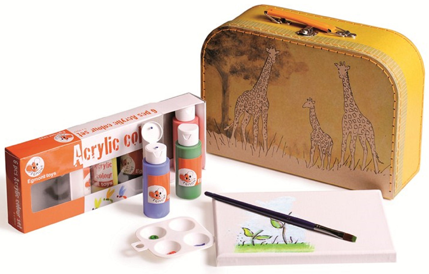 Creativity Jungle Acrylic Paint Set in a Suitcase