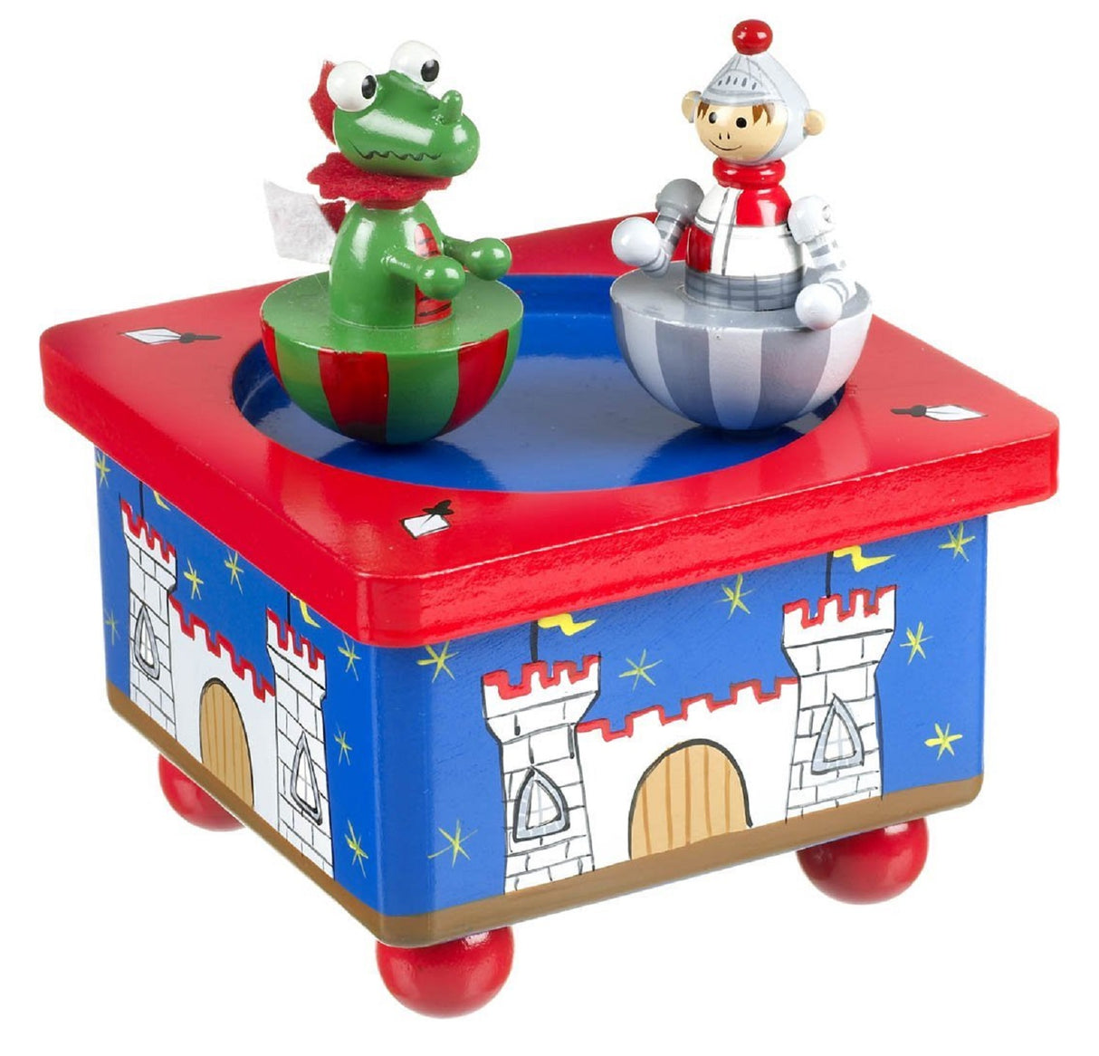 Knight & Dragon Wooden Music Box