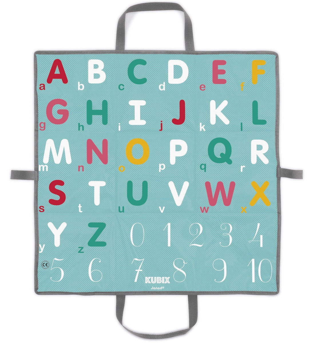 Kubix 40 Letter and Number Blocks with Play Mat