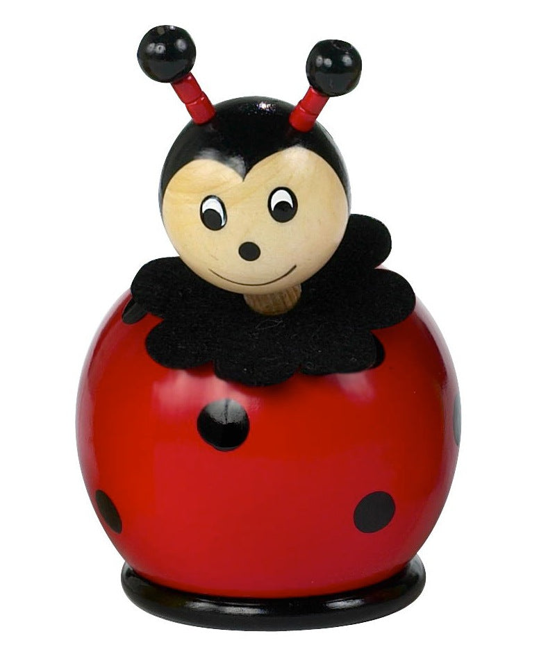 Ladybird Wooden Money Box