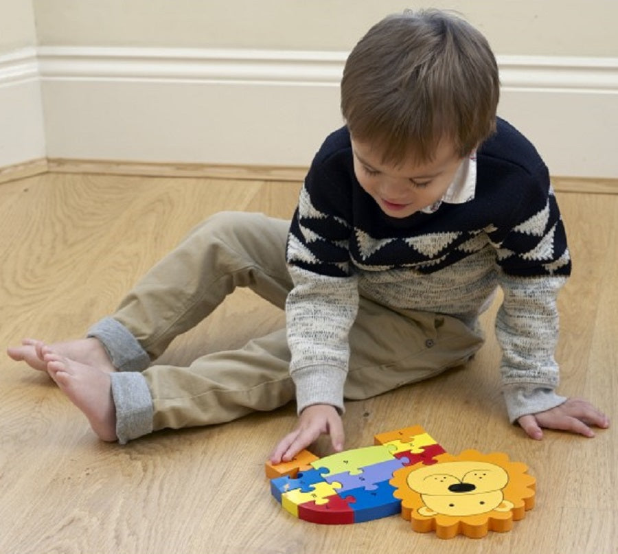 Lion Wooden Number Puzzle 2