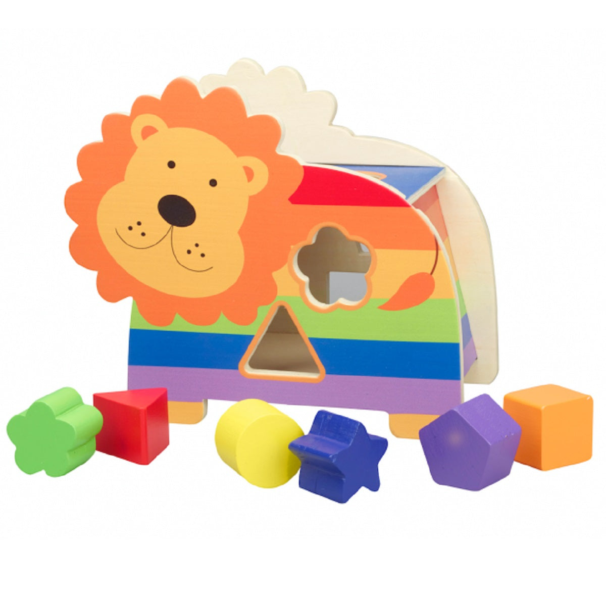 Lion Wooden Shape Sorter