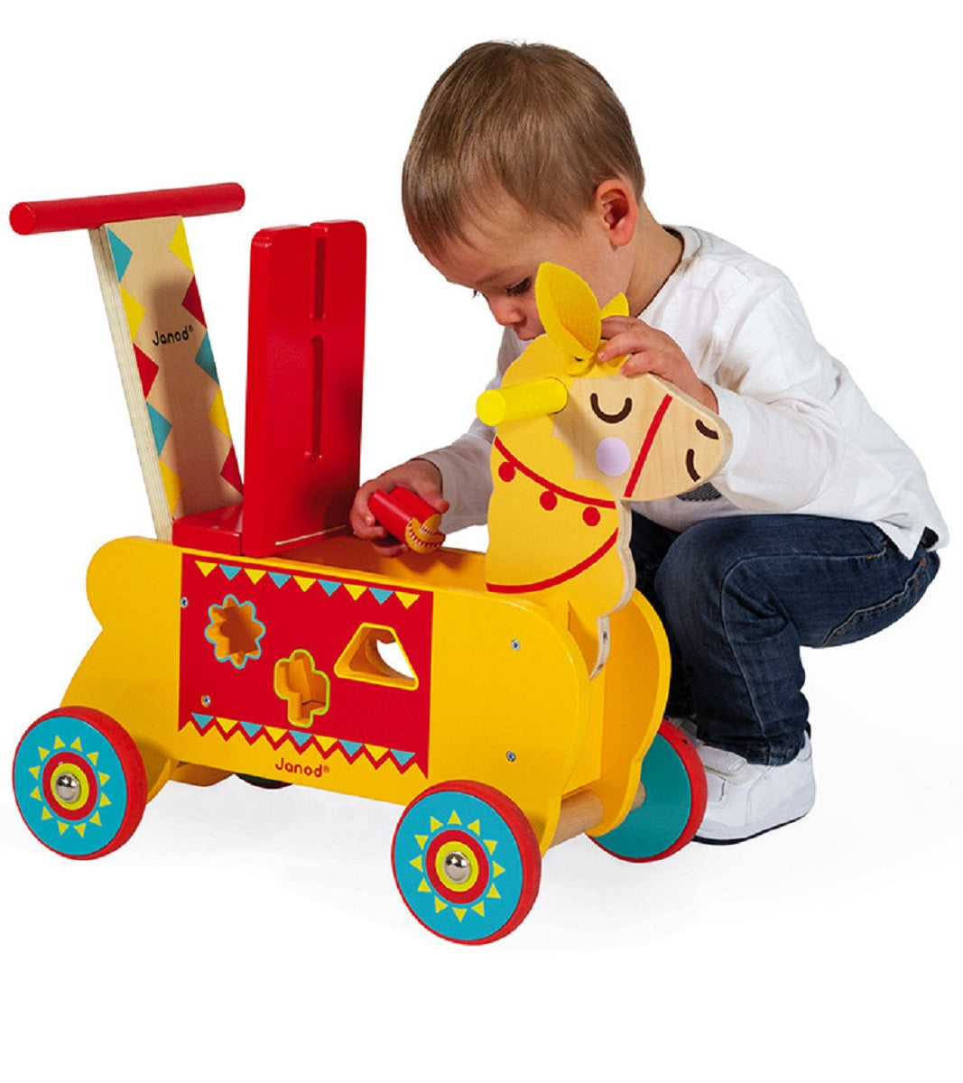 Multi Activity Ride on Wooden Llama