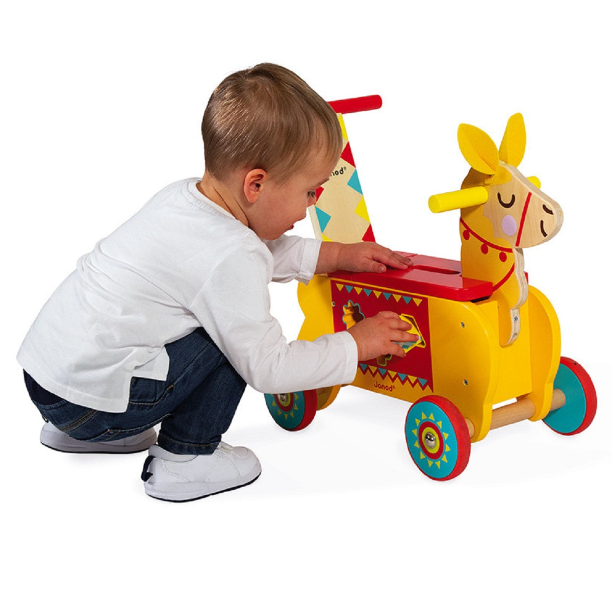 Multi Activity Ride on Wooden Llama