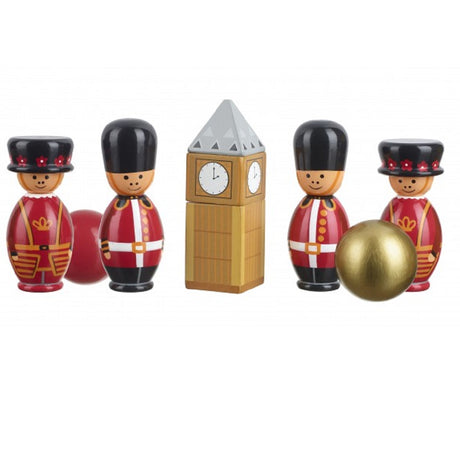 Wooden London Skittles