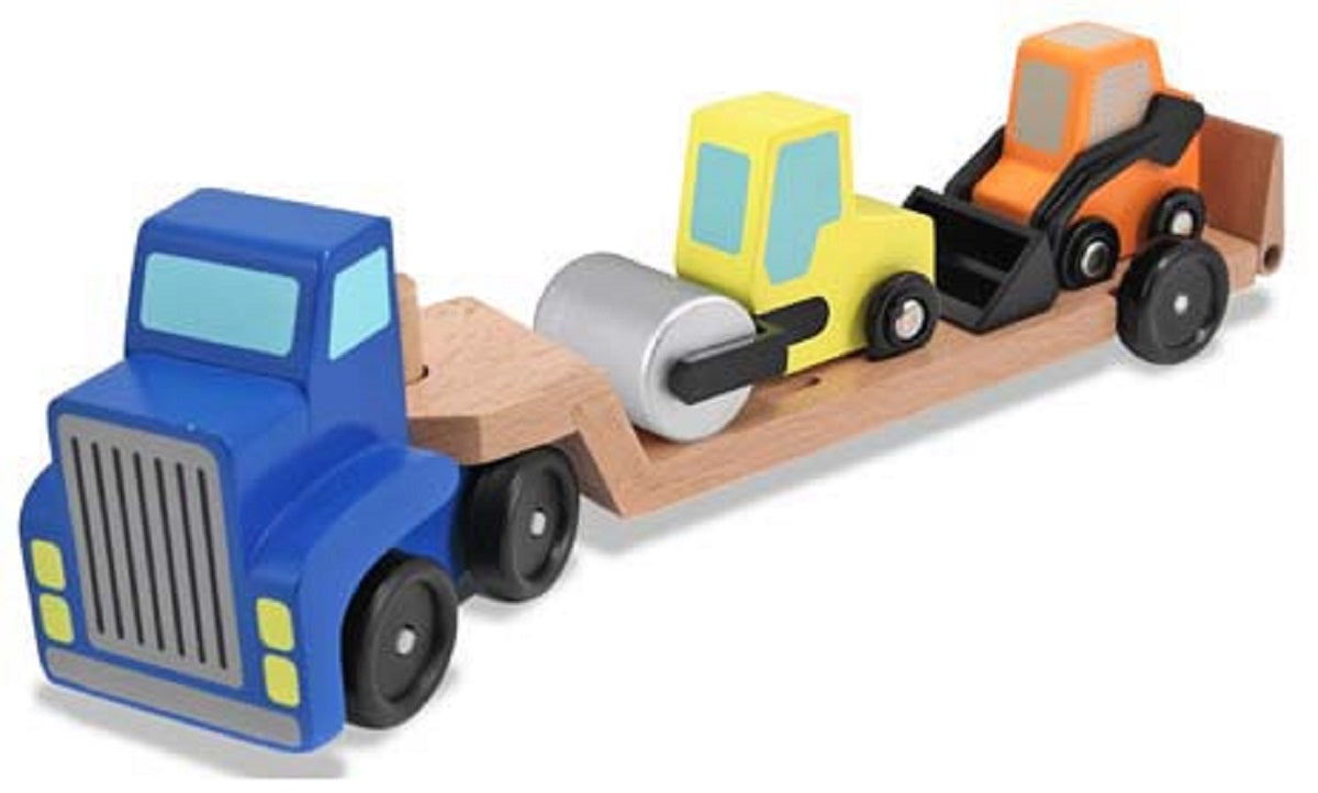 Melissa & Doug Low Loader Truck Play Set