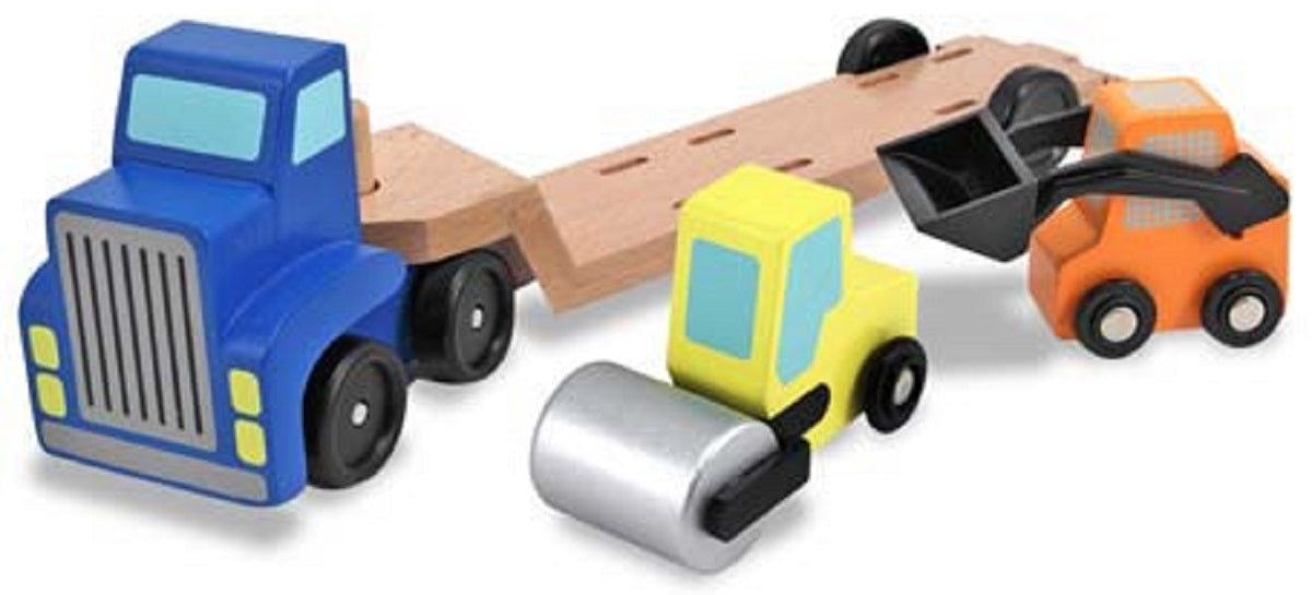 Melissa & Doug Low Loader Truck Play Set
