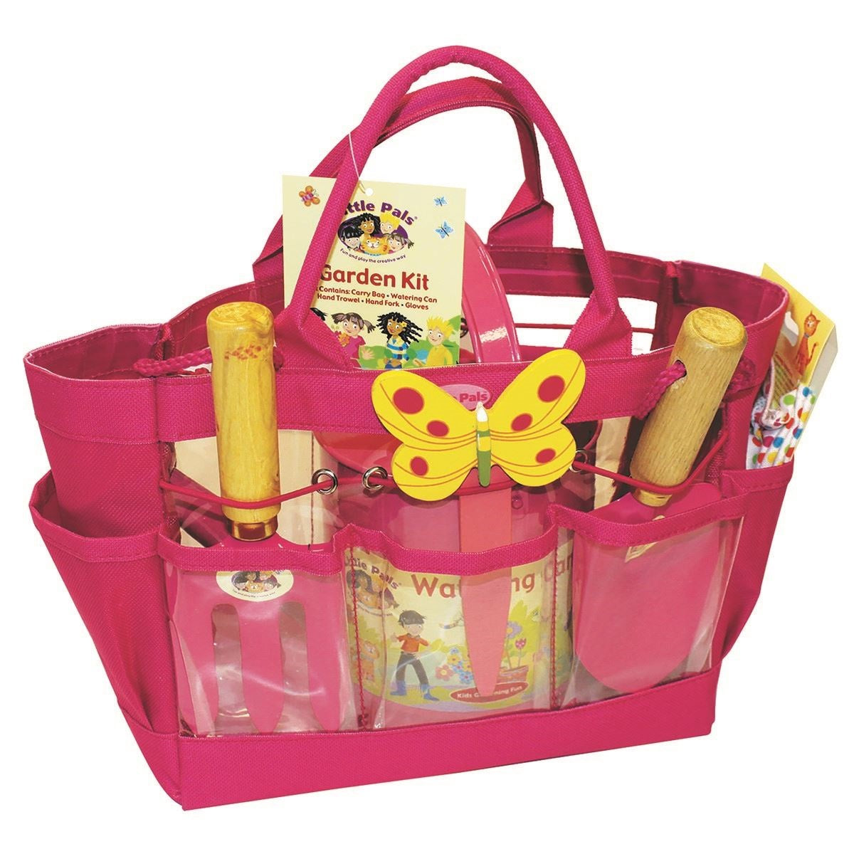 Pink Garden Tools & Watering Can Kit