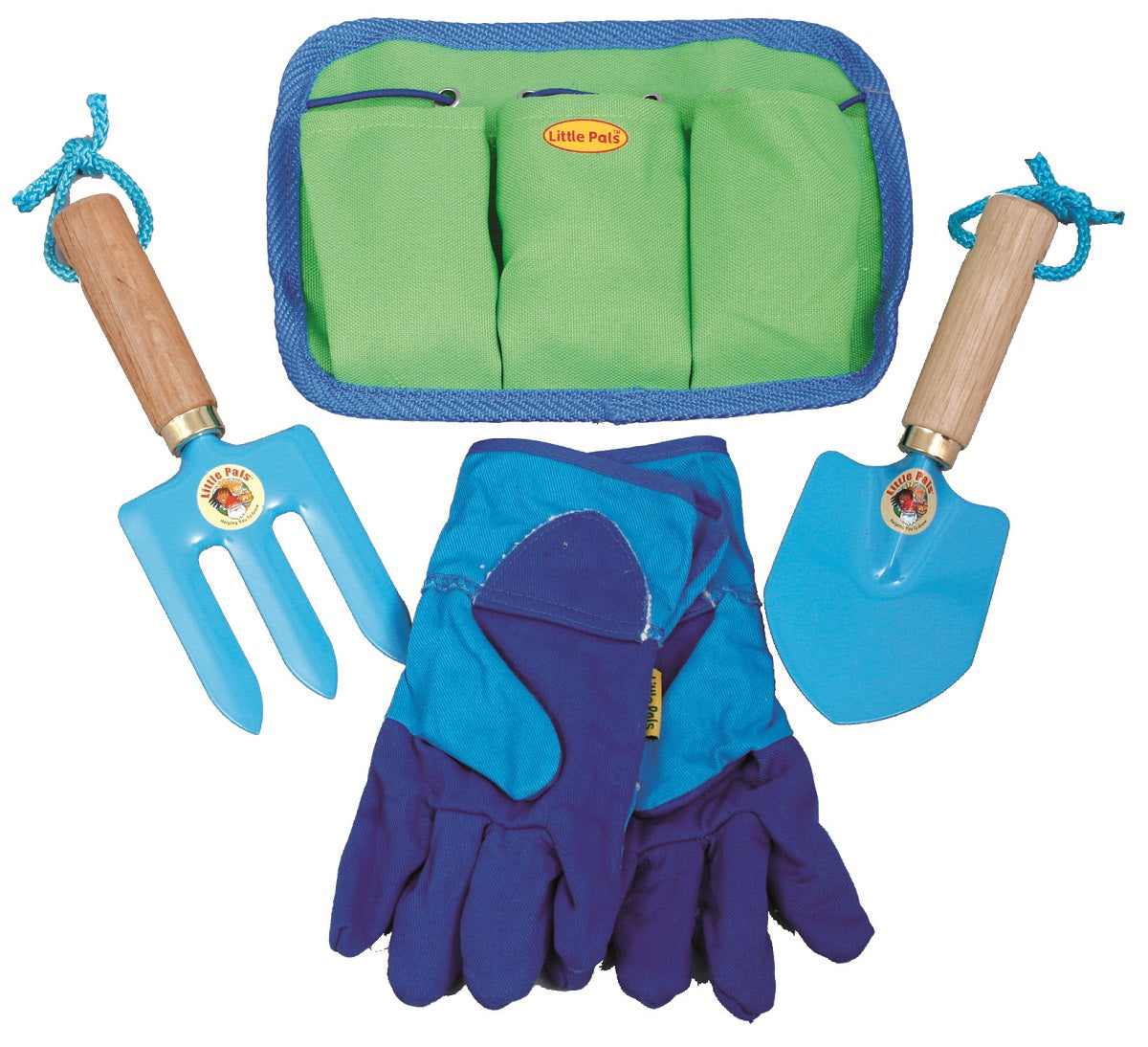 Childrens Blue Garden Tool Belt Set