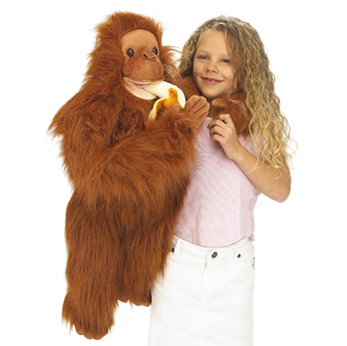 Large Primate Orangutan Hand Puppet