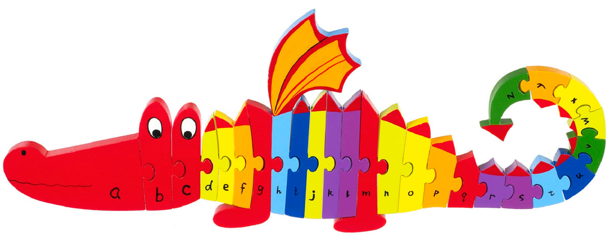 Large Wooden ABC Dragon Alphabet Puzzle