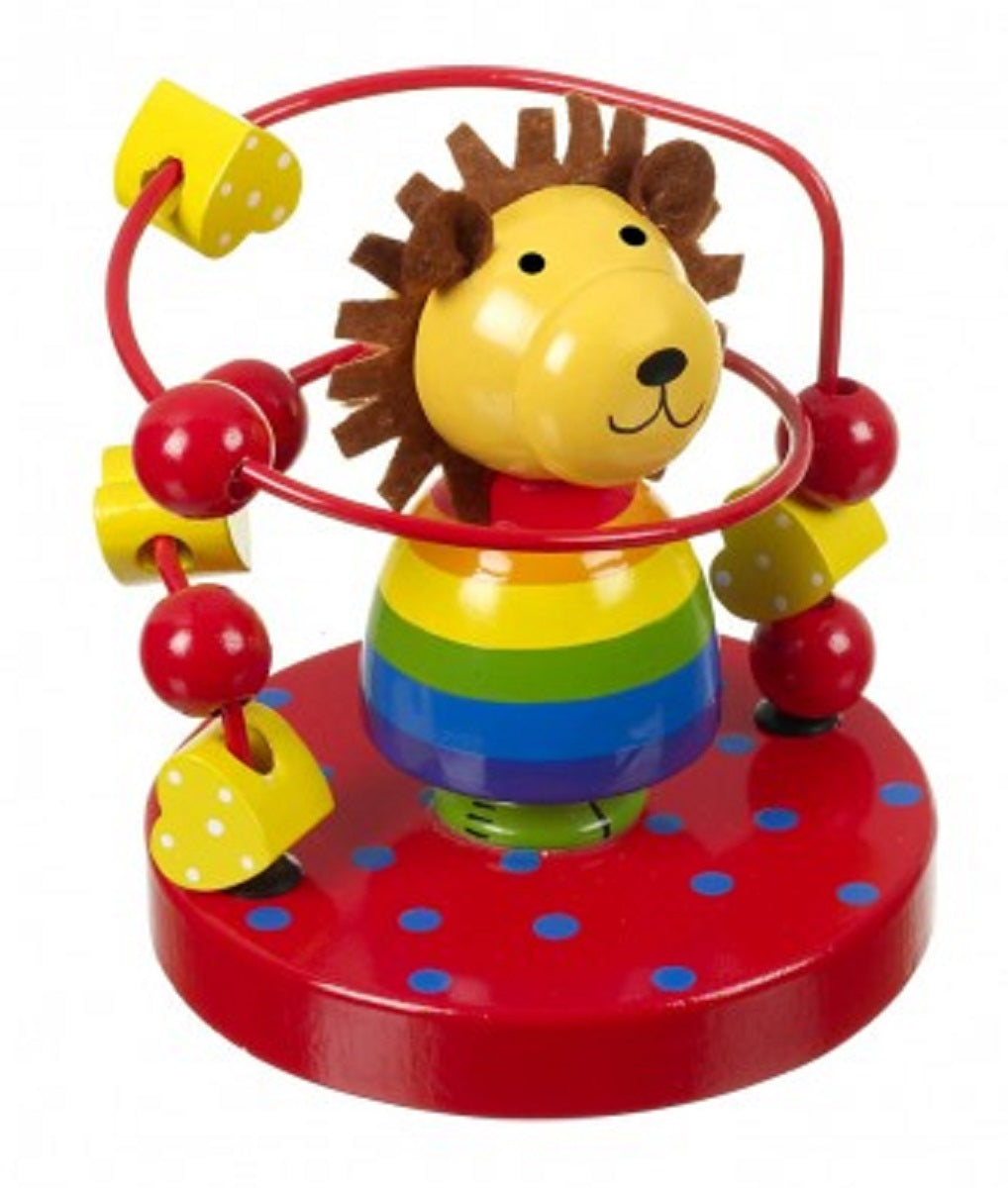 Wooden Lion Bead Frame