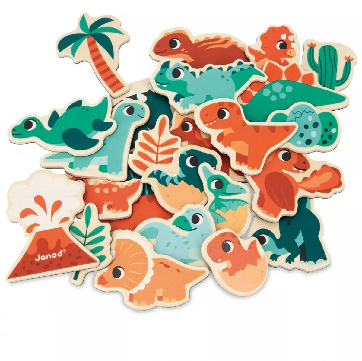 Dino Magnets Set - 24 Pieces