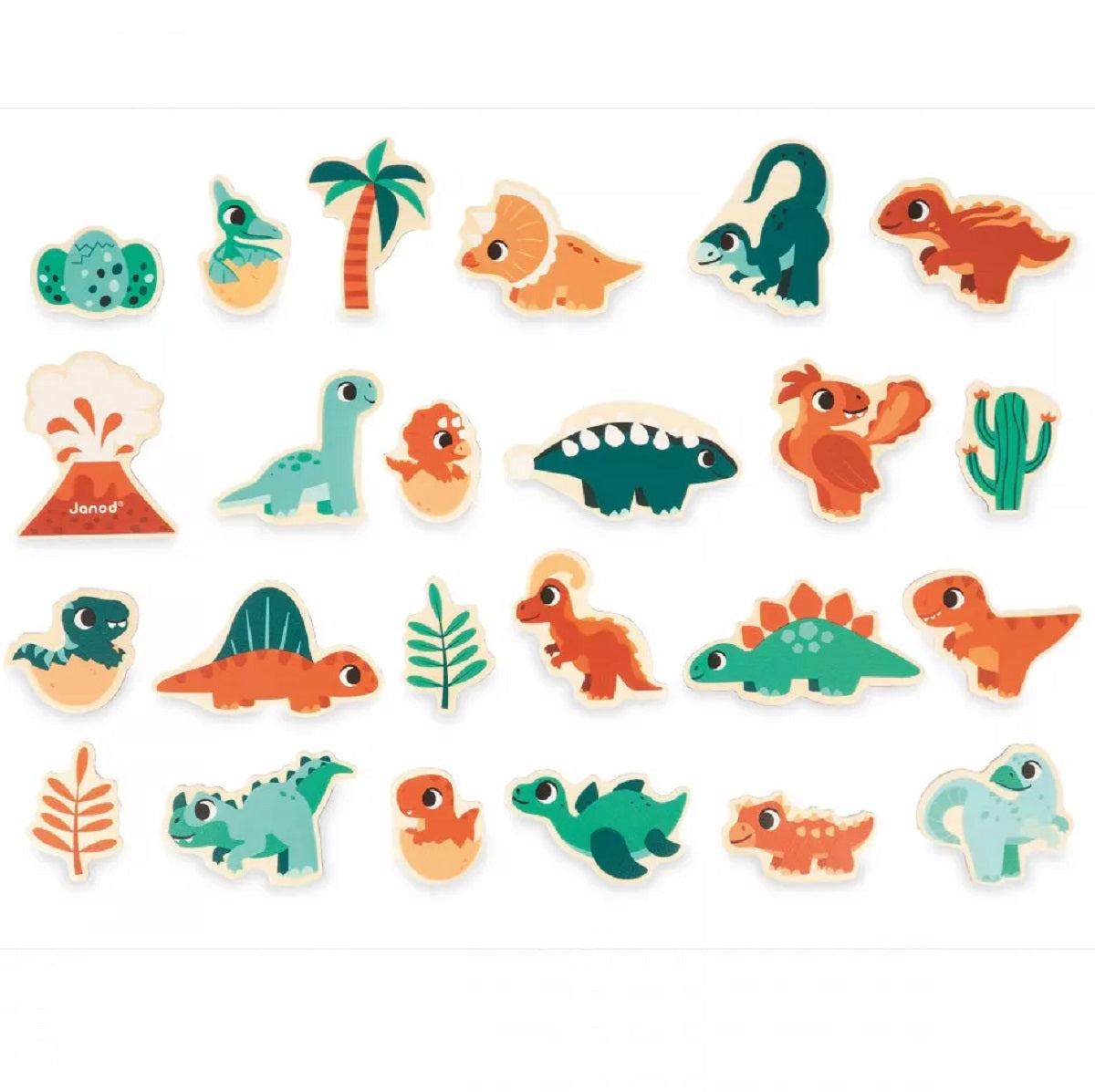 Dino Magnets Set - 24 Pieces