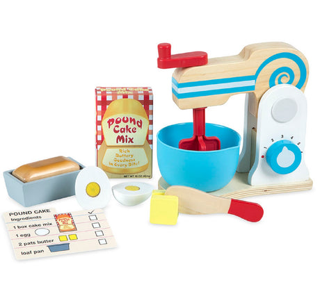 Wooden Food Mixer Set