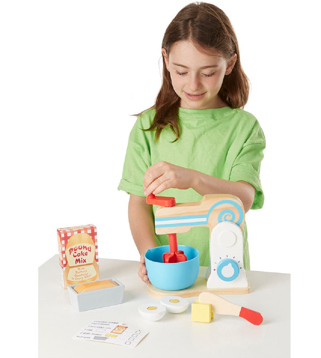 Wooden Food Mixer Set