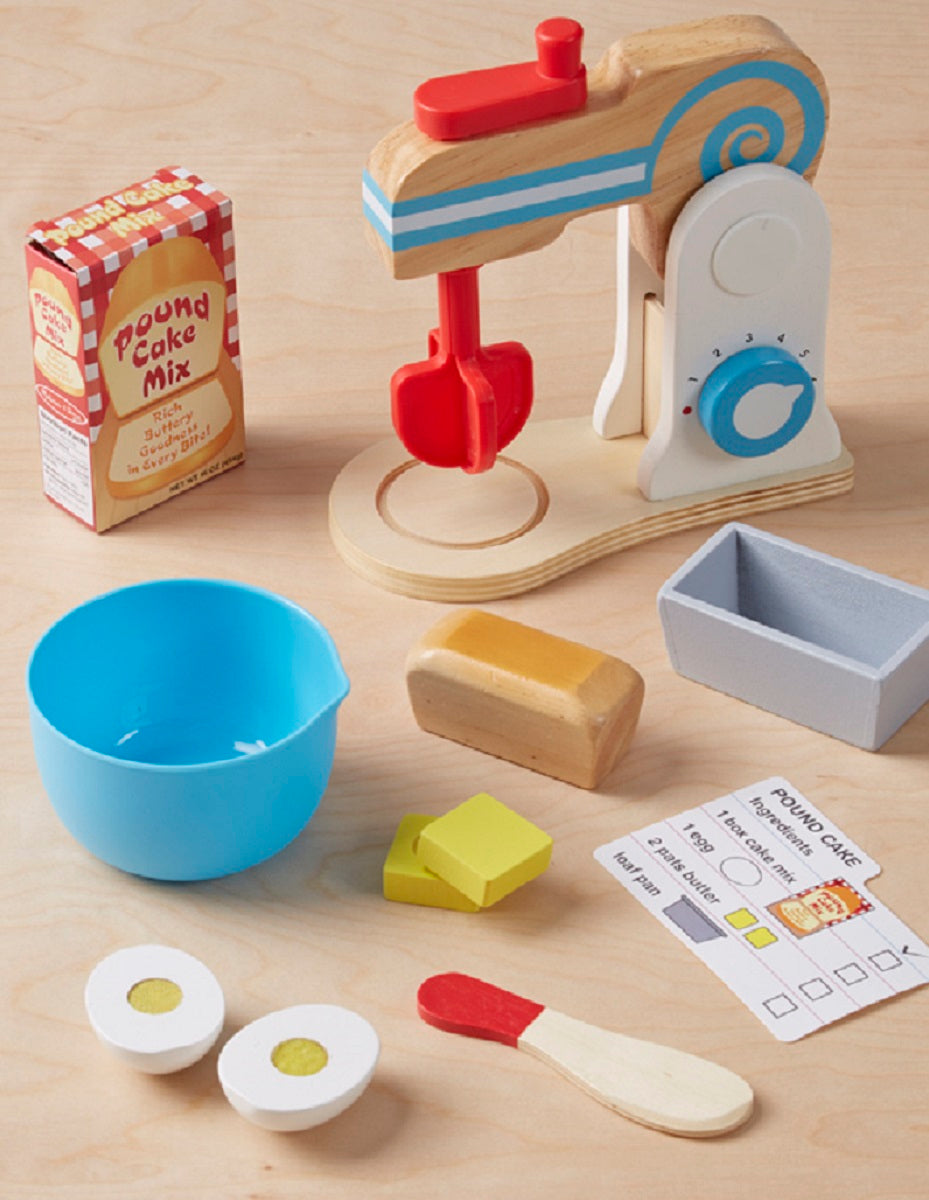 Wooden Food Mixer Set
