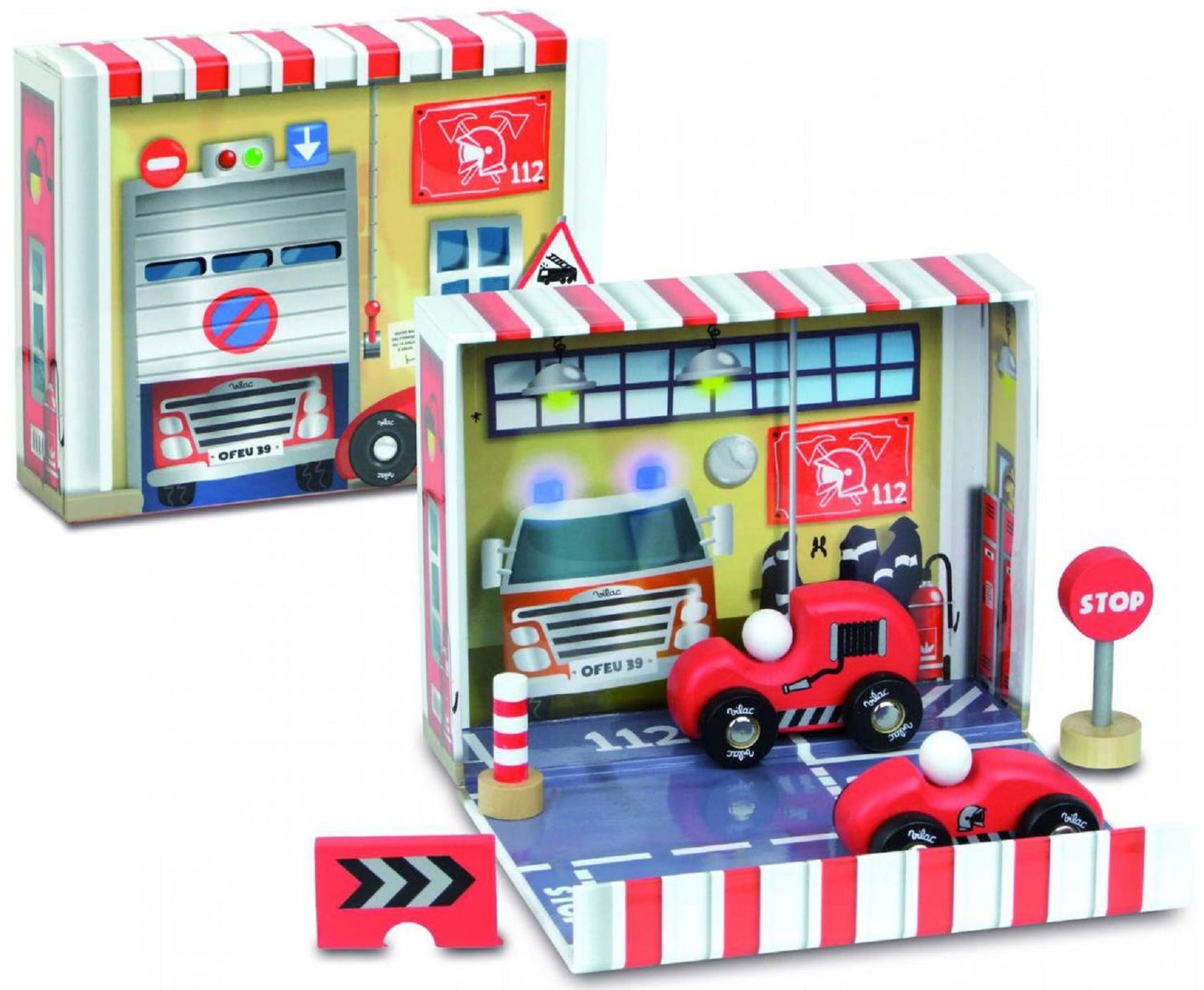 My Little Wooden Firefighter Set in a Box