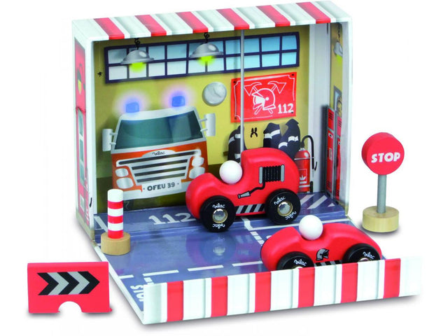 My Little Wooden Firefighter Set in a Box
