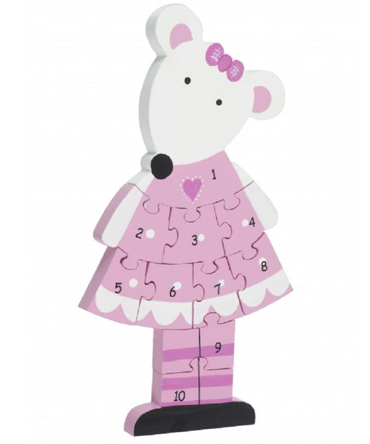 Pink Mouse Number Puzzle