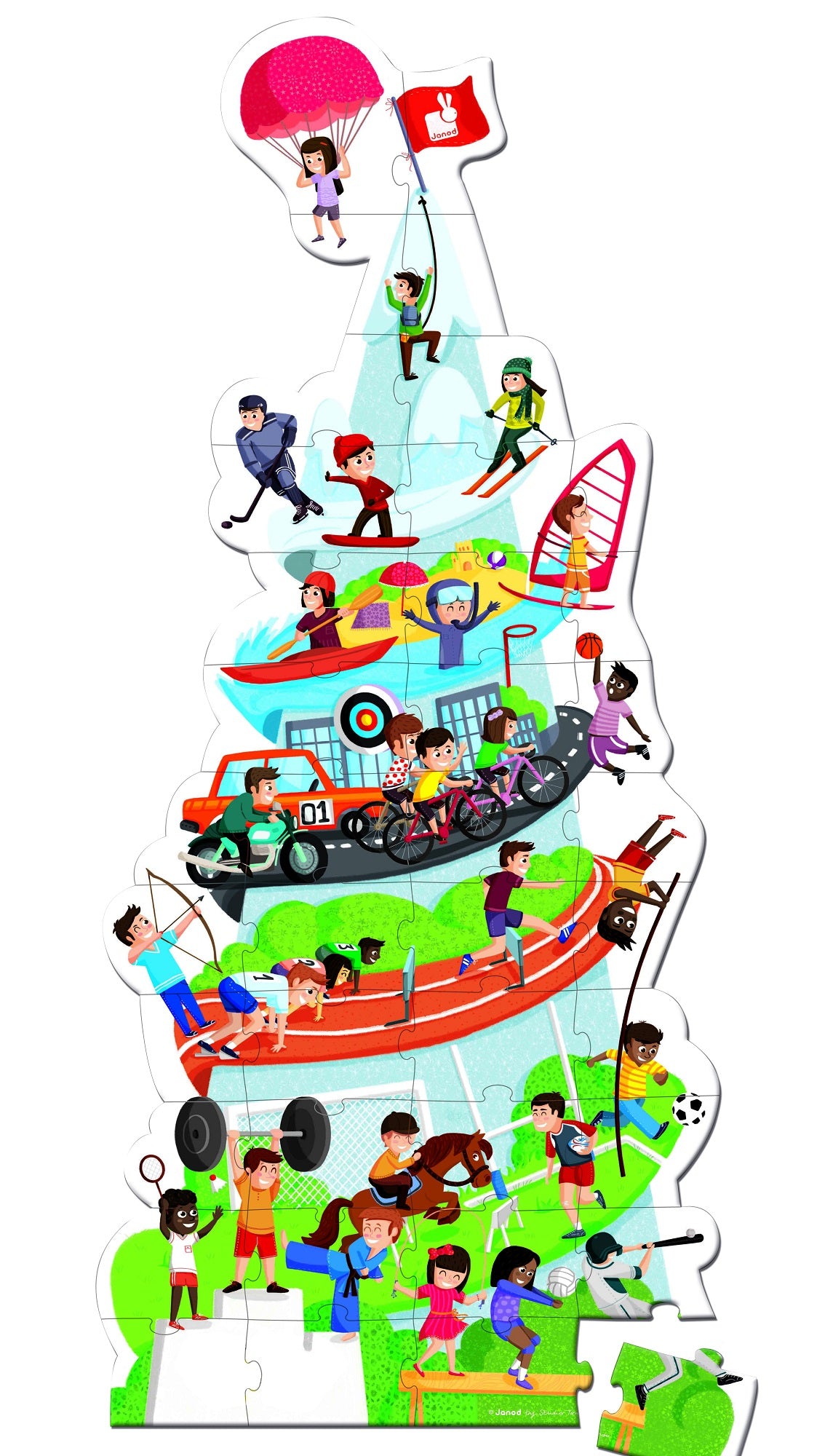 Tower Floor Puzzle: Multi Sports