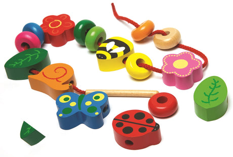 Nature Wooden Lacing Beads