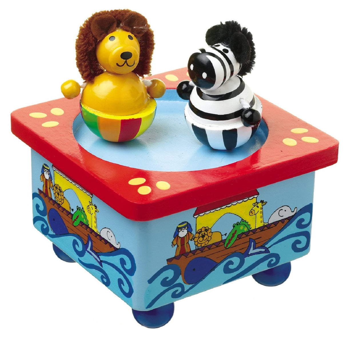 Noah's Ark Wooden Music Box