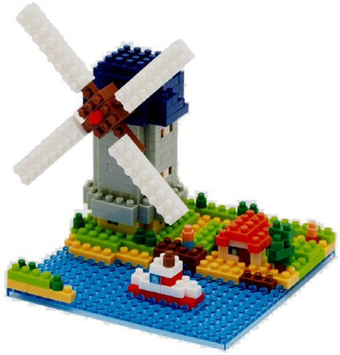 Windmill 3D Nanoblock Construction Set