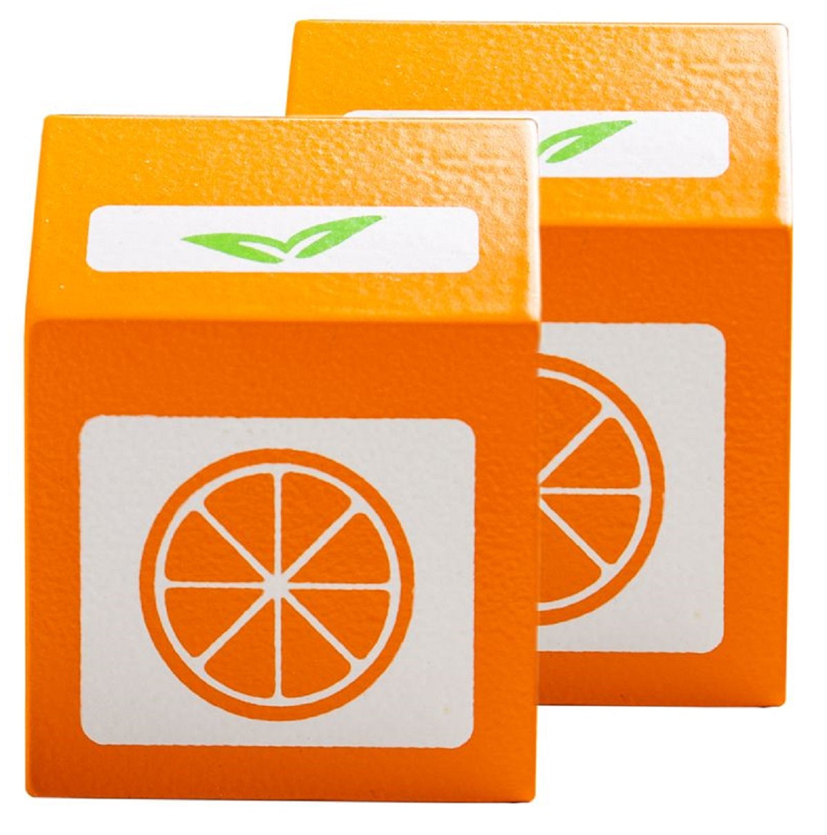 2 x Wooden Orange Juice Cartons