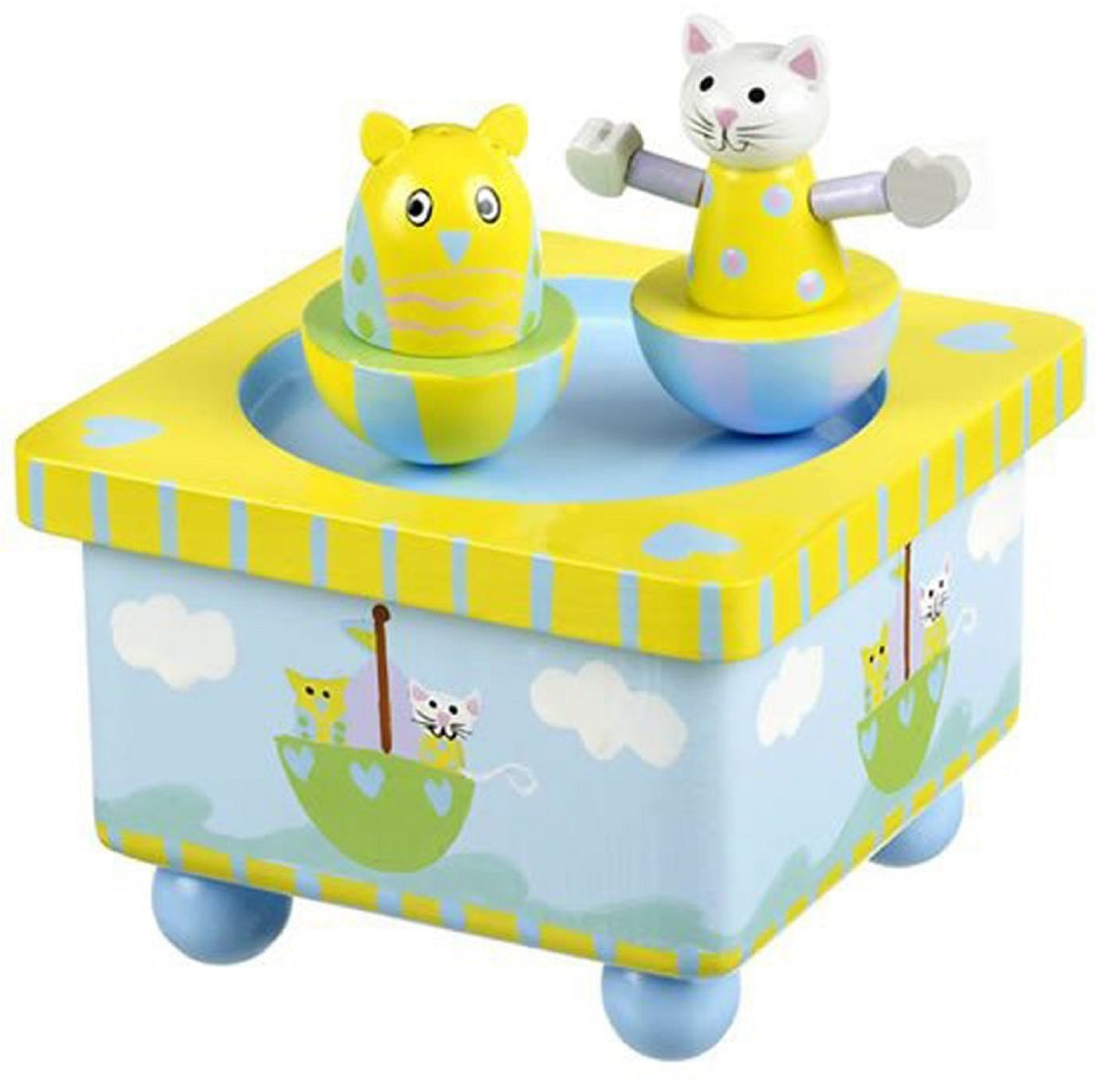 Owl & the Pussy Cat Wooden Music Box