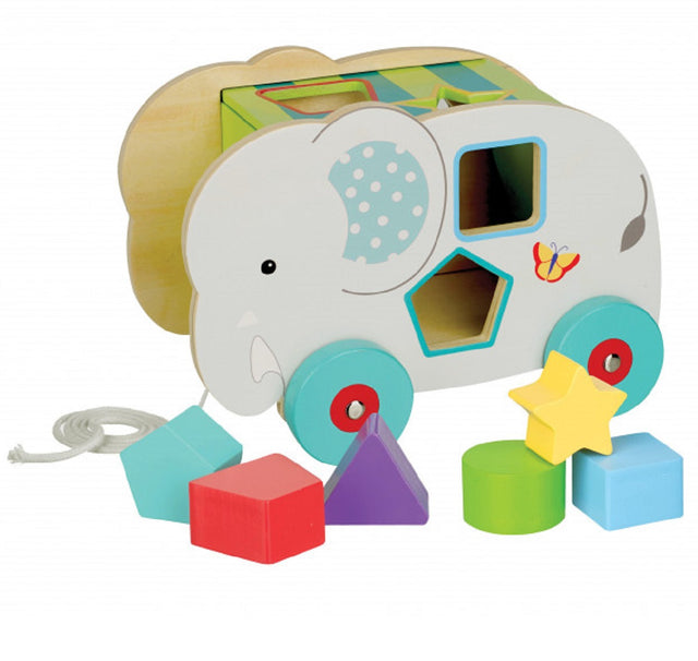 Pull Along Jungle Elephant Shape Sorter