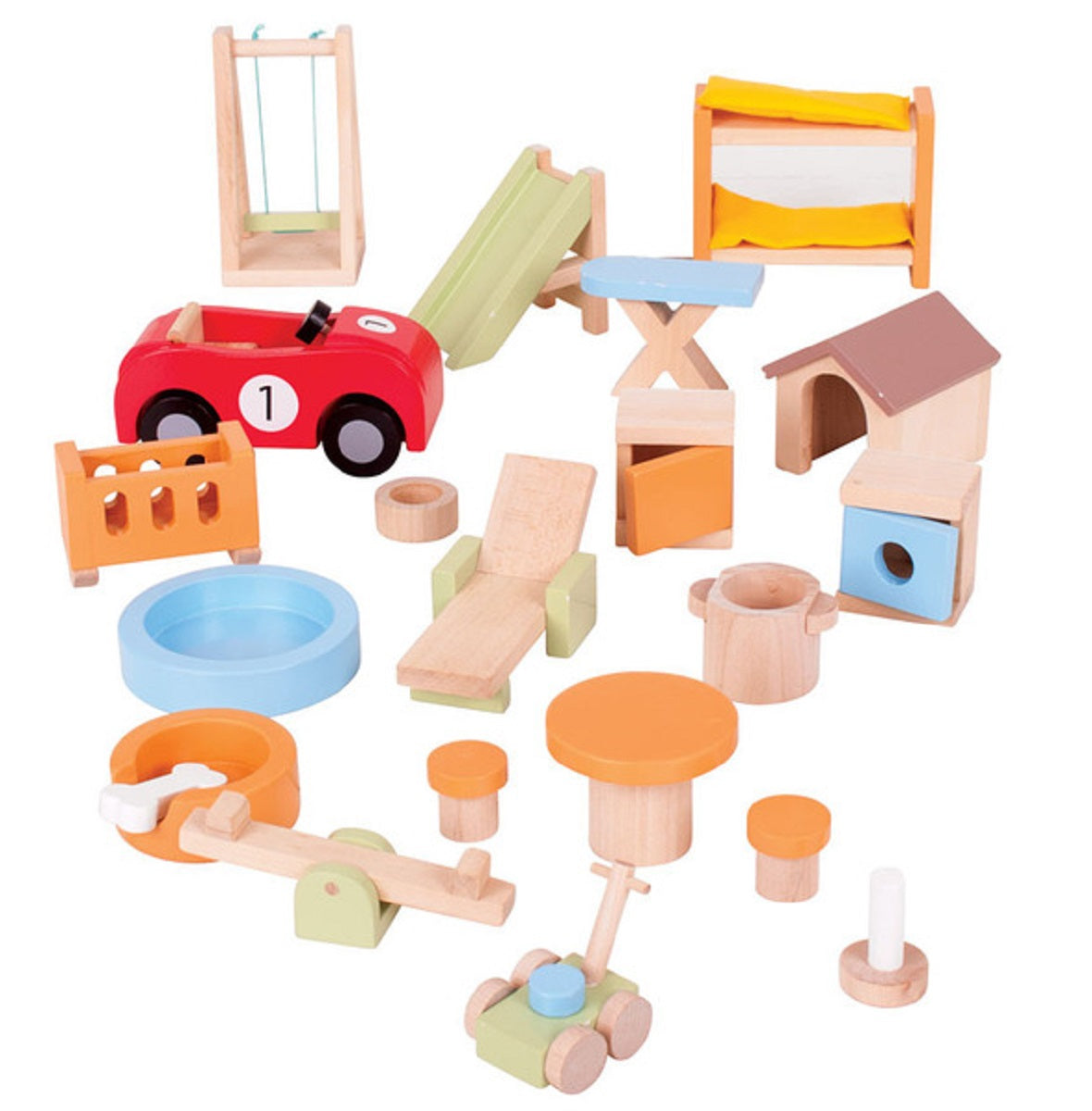 BigJigs Home and Garden Doll Furniture Set