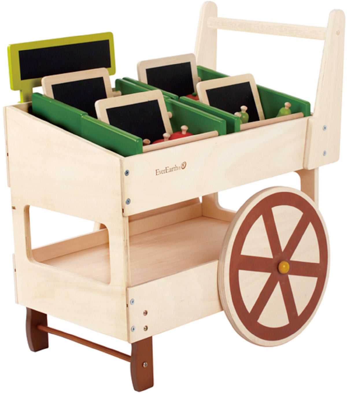 Organic Wooden Fruit & Veg Cart