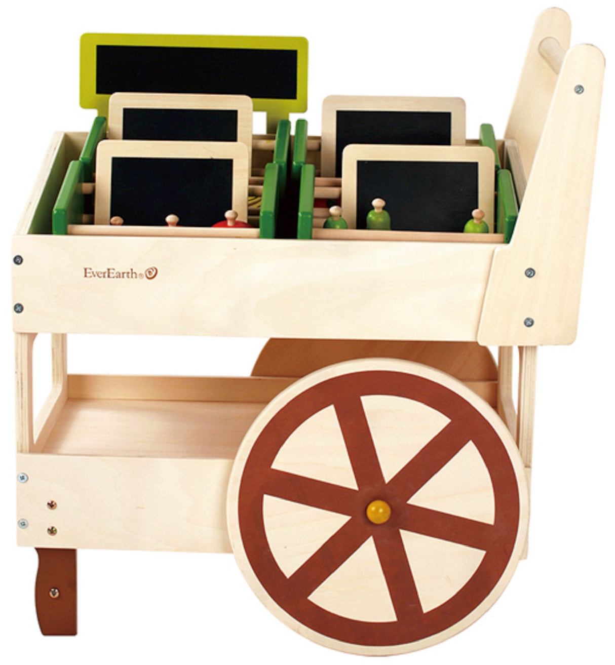 Organic Wooden Fruit & Veg Cart