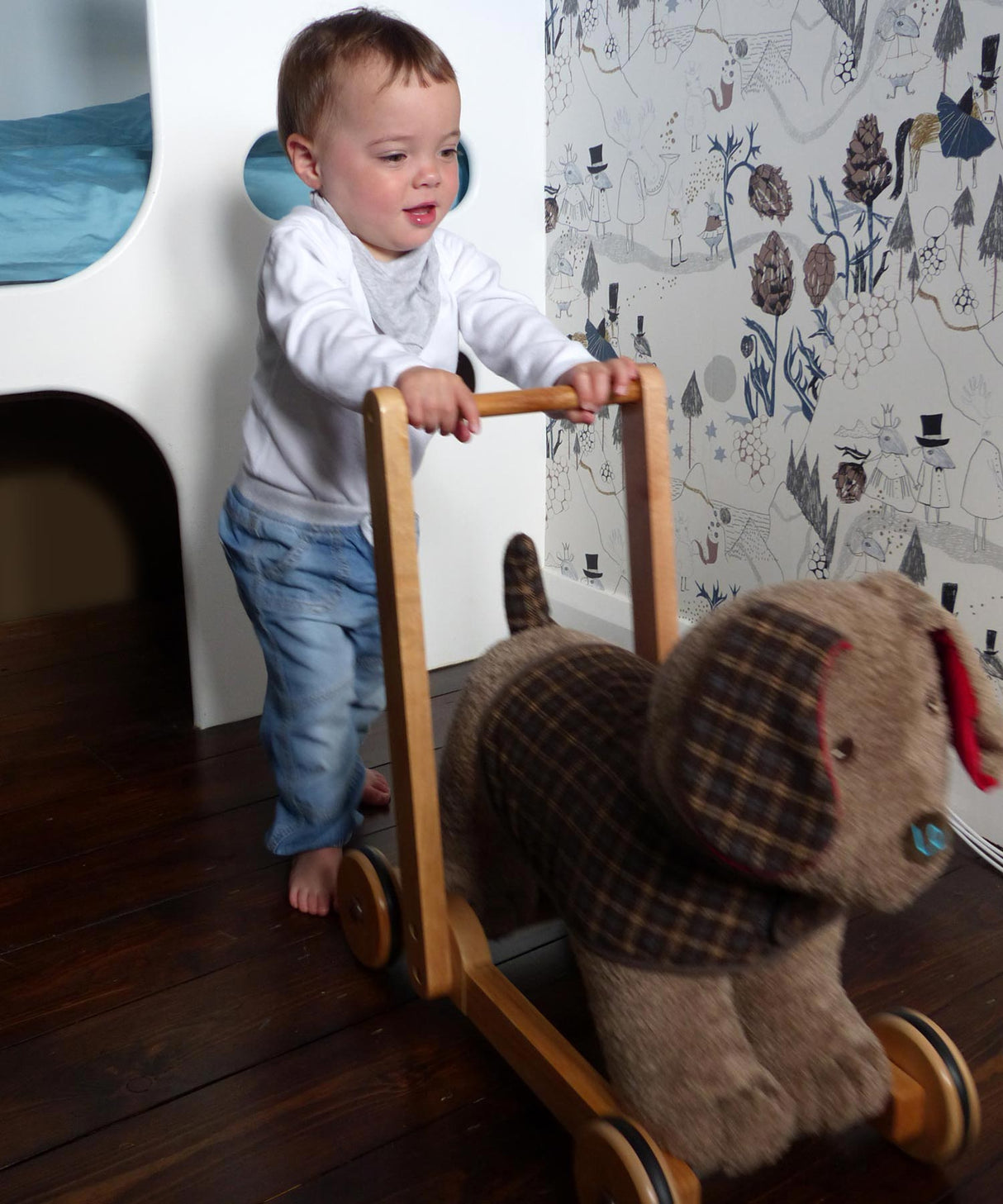 Percy Pup Walker & Ride on Toy