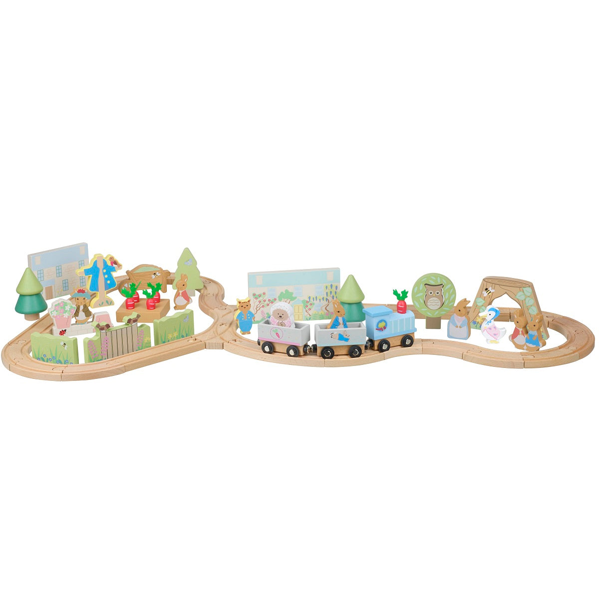 Peter Rabbit Wooden Toy Train Set