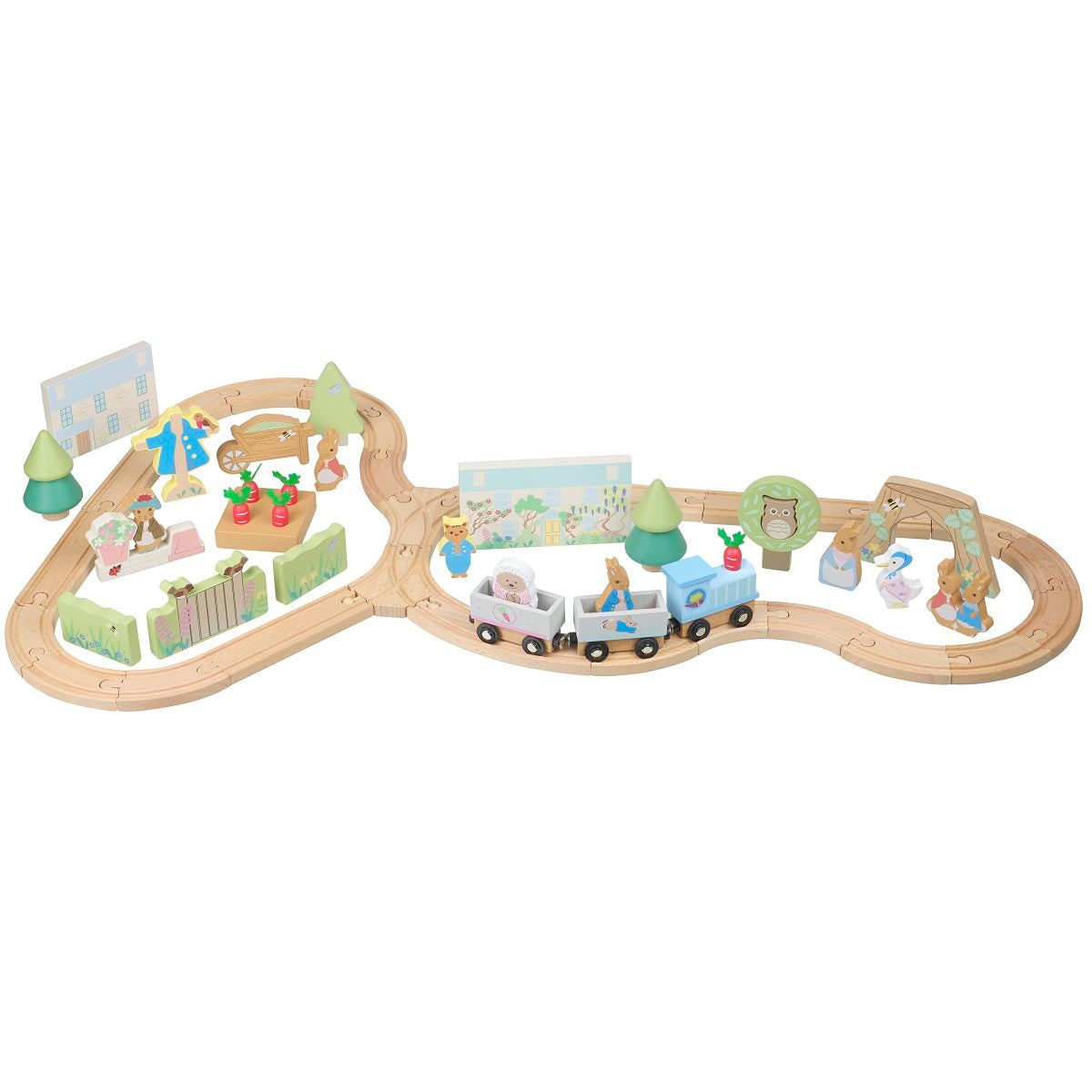 Peter Rabbit Wooden Toy Train Set