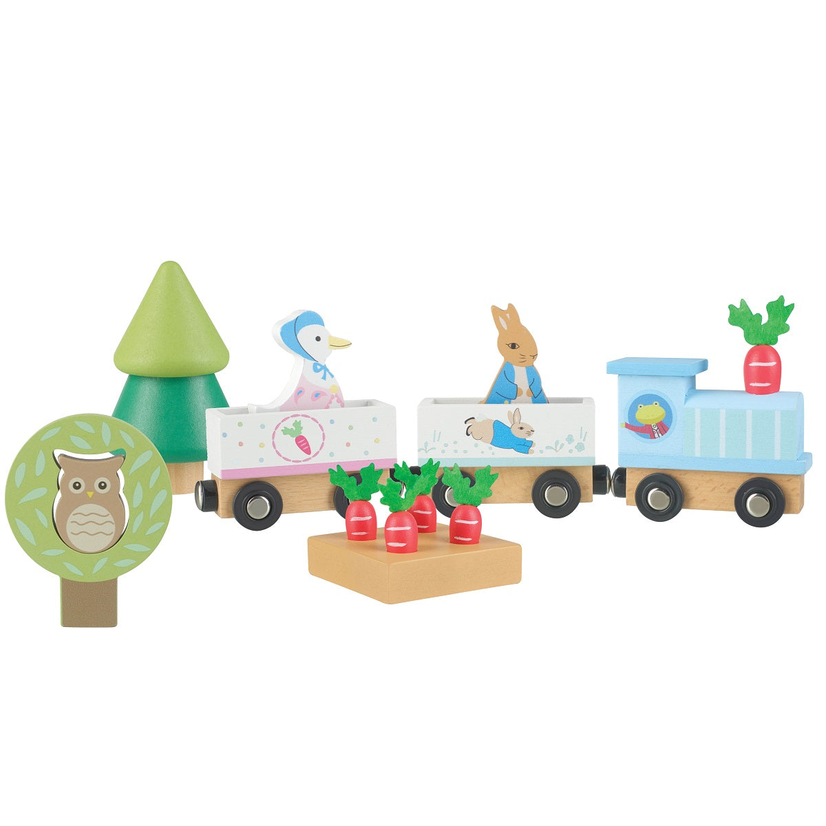 Peter Rabbit Wooden Toy Train Set