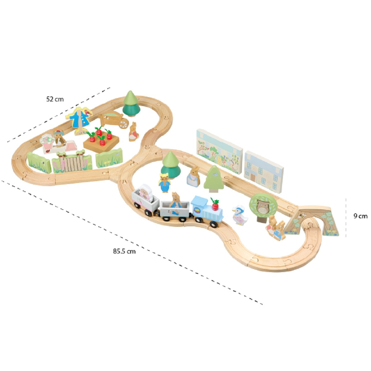 Peter Rabbit Wooden Toy Train Set