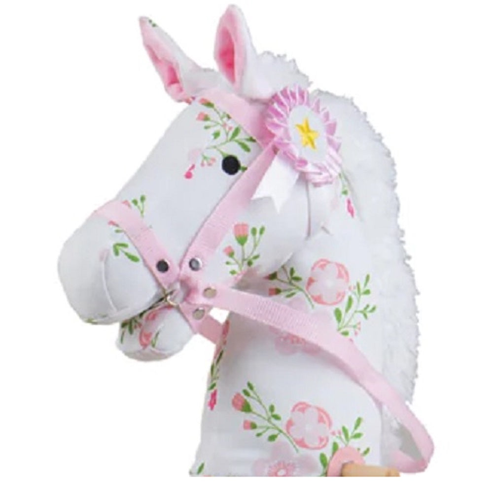 Pink Floral Hobby Horse