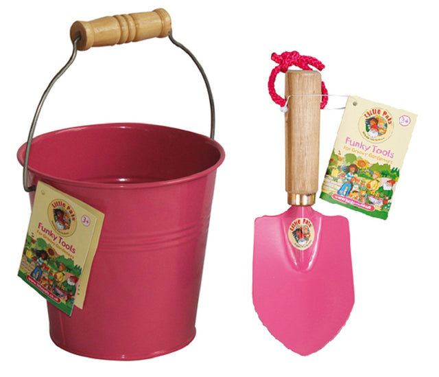 Childrens Pink Bucket and Trowel Kit