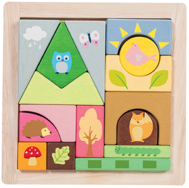 Le Toy Van Woodland Blocks Puzzle
