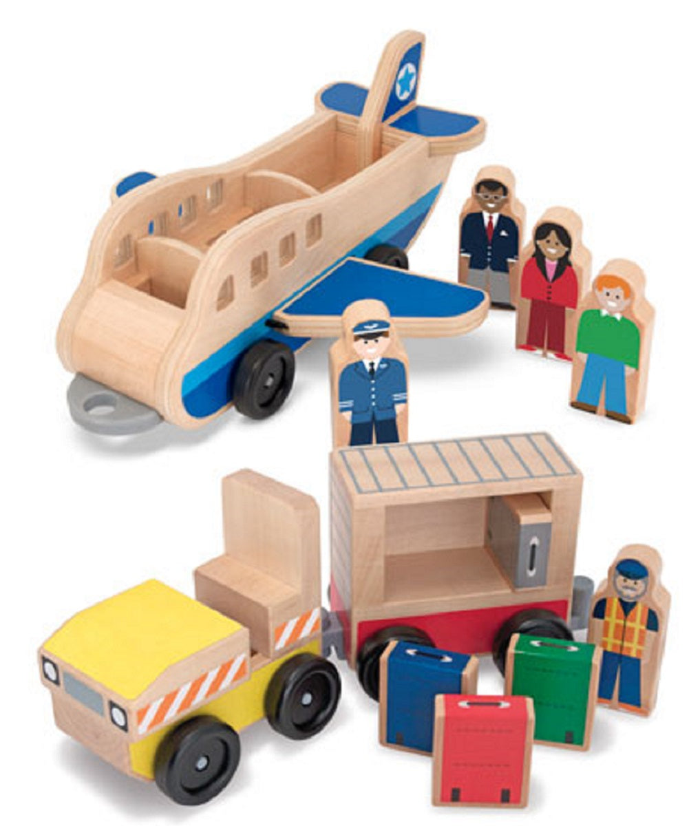Melissa & Doug Plane and Luggage Carrier Set