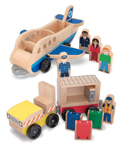 Melissa & Doug Plane and Luggage Carrier Set