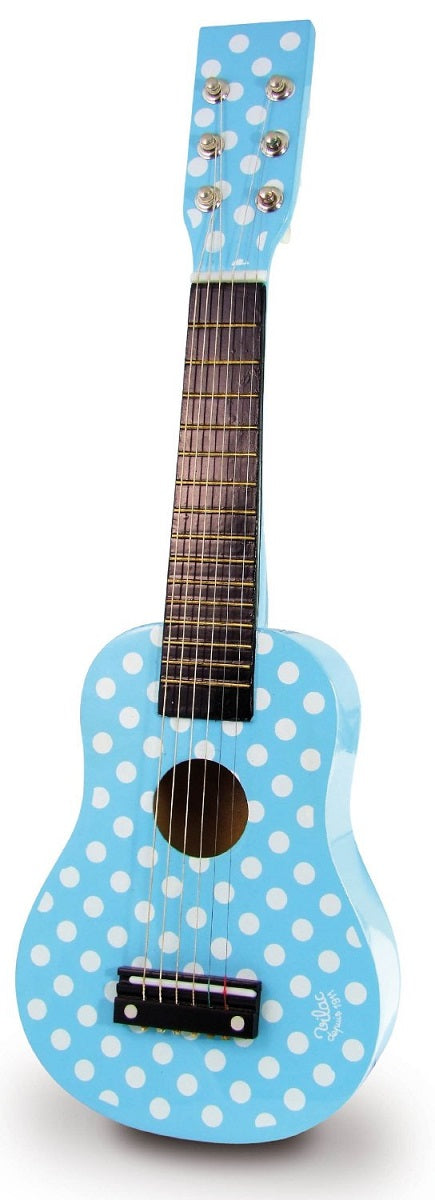 Sky Blue Polka Dot Guitar